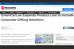 GreenCart.ae Expands Product Line to Include Corporate Gifting Solutions