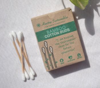 Bamboo Cotton Buds (50 Pieces) | Natural