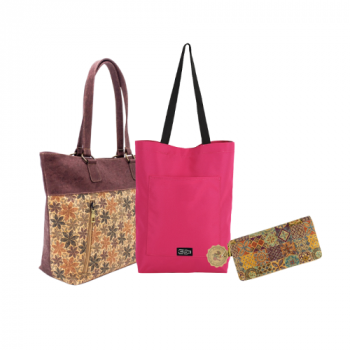Ladies bag, Tote bag & Wallet, Birthday, Anniversary Gift bundle for her, women, wife, sister, Sustainable and eco-friendly gift