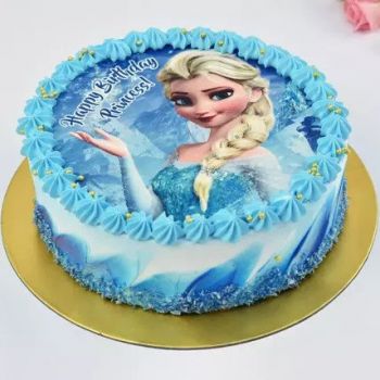 Princess elsa birthday chocolate cake