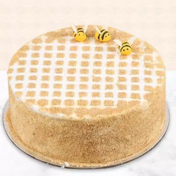 Round Russian honey cake