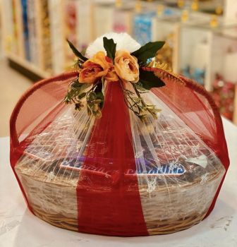 Chocolate Hamper in Cane Basket for Birthday and Anniversary Gifts 