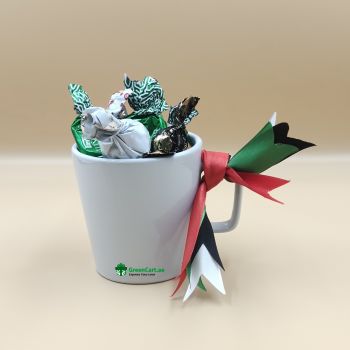 National Day Chocolates with White Mug  - Give Away Gifts