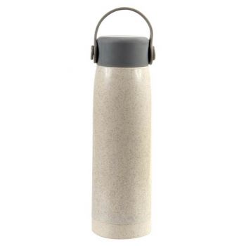 Wheat Straw Water Bottle with Phone Stand - Eco-Friendly Hydration