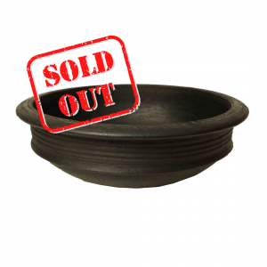 Black Clay Pot / Earthen Pot for Cooking 2 Liter