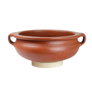 Red Earthen Pot / Seasoned Clay Kadai - 1 Litr 